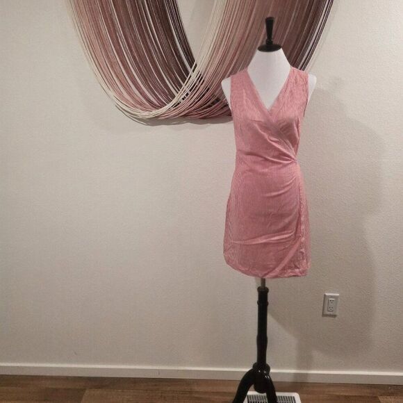 H&M Striped Tank Dress Sz 8 - Picture 1 of 7